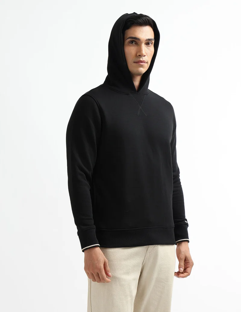 Arrow Black Solid Regular Fit Sweatshirt for Men | Best Price UAE