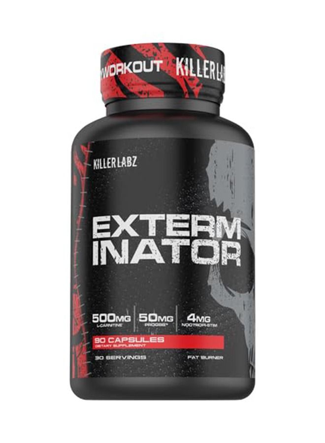 KILLER LABZ Exterminator Fat Burner | 500mg L-Carnitine | 50mg progbb | 4mg Nootropi-Stim | 90 Capsules - Image 1