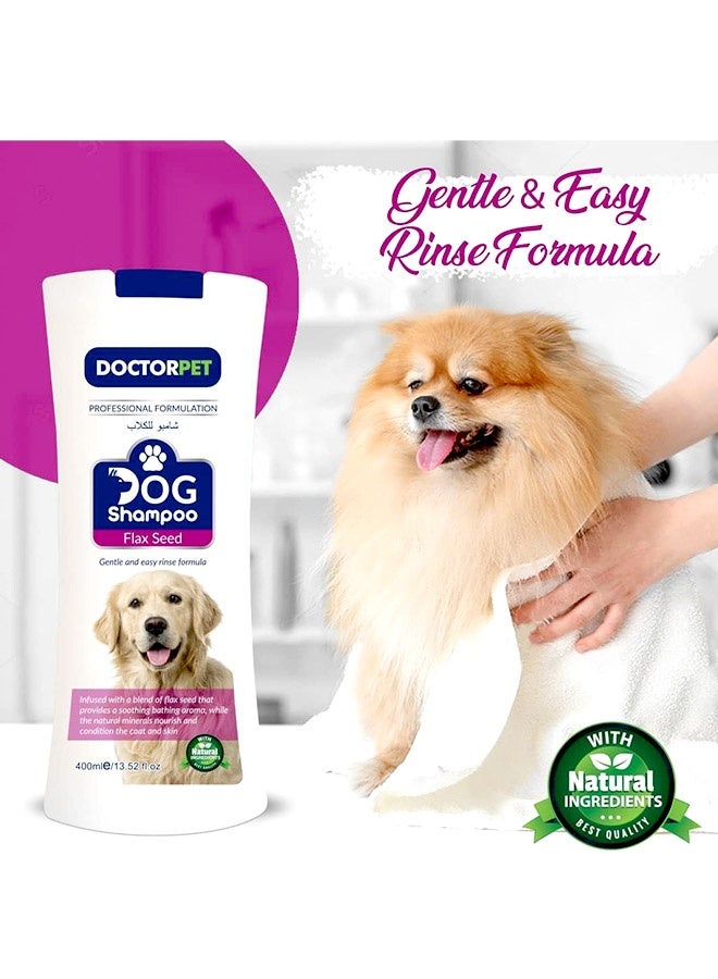 DoctorPet Flax Seed Dog Shampoo - 400ML - Image 2