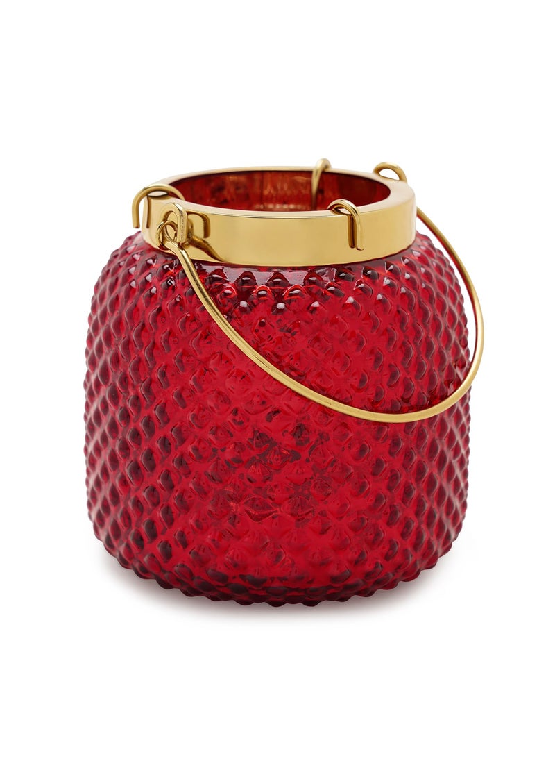 PURE HOME + LIVING Pure Home Living Dotted Glass Tea Light Holder  - Image 3