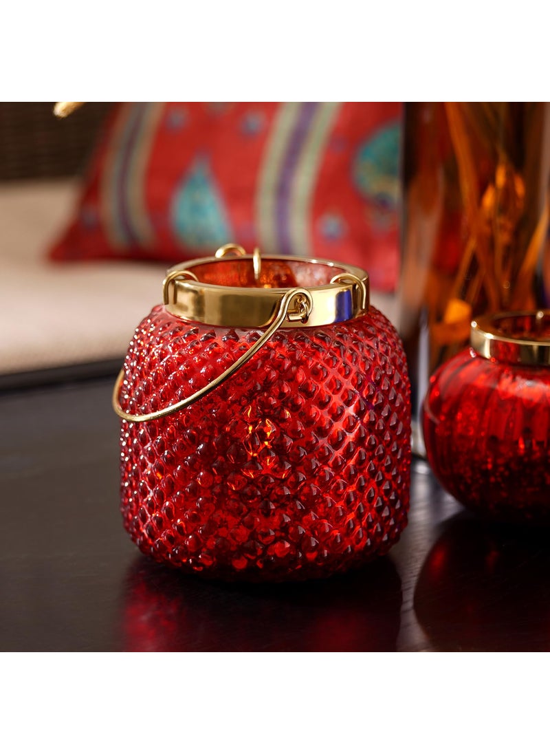 PURE HOME + LIVING Pure Home Living Dotted Glass Tea Light Holder  - Image 1