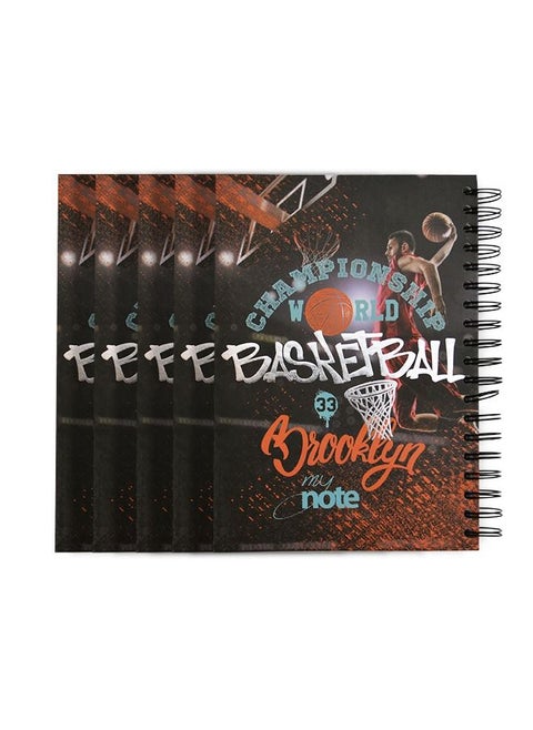 Class notebook with high quality paper A5 200 sheets Pack of 5