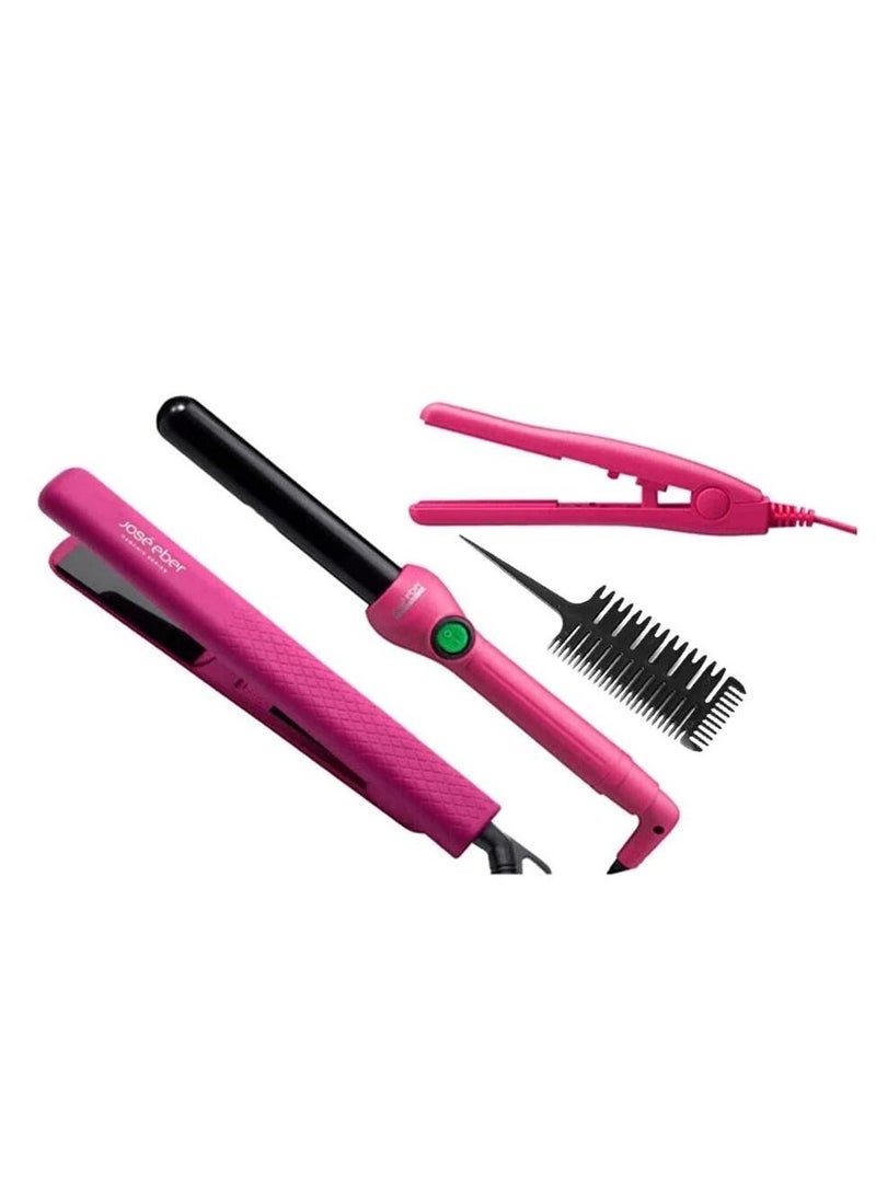 JOSE EBER Jose Eber Styling Tool Set 19mm Color Pink  - Image 2