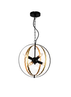 Vmax Ring Pendant Light For Living Room Bedroom Cafe Home Décor Black And Gold  - Image 1