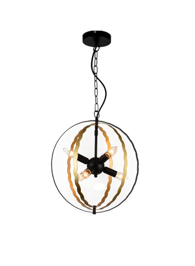 Vmax Ring Pendant Light For Living Room Bedroom Cafe Home Décor Black And Gold  - Image 1