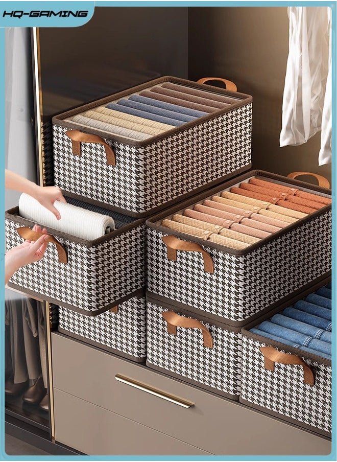 HQ-GAMING Foldable Storage Bins, Clothes Drawer Organizer Bins With Handles, Closet Organizers For Clothes Storage, Office Storage, Room Organization  - Image 1