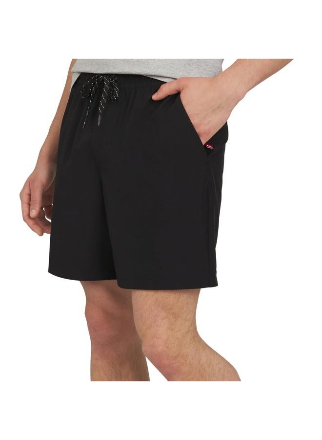 QUIKSILVER شورتات هجينة نشطة للرجال بقصة عادية وخصر مرن ومناسبة للماء (S-XXL)، أسود، L - Image 1