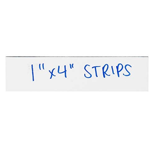 Aviditi LH172 Magnetic Warehouse Labels Strip, 4" Length x 1" Width, White (Case of 25) - Image 2