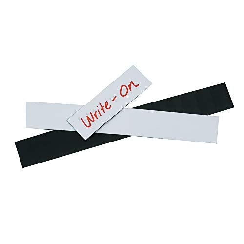 Aviditi LH172 Magnetic Warehouse Labels Strip, 4" Length x 1" Width, White (Case of 25) - Image 3