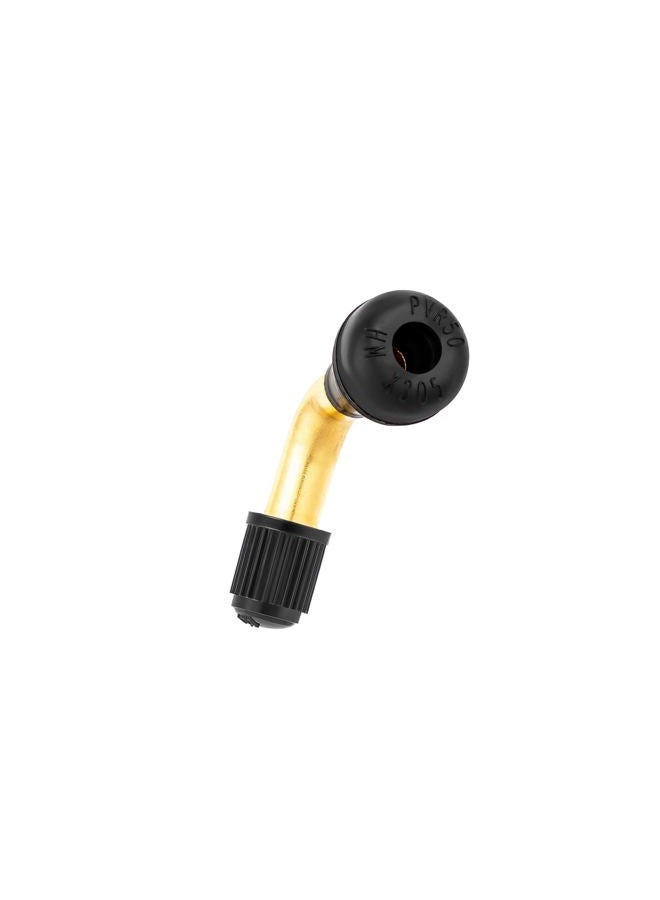 PaoWin PVR50 Valve Stem Bent 90 Degree Angled, Brass Stem, Snap-in Rubber Base (Pair 2pcs), Tubeless Tire Rim, Motorcycle Scooter ATV (Applicable Diameter 8.8mm) - Image 4