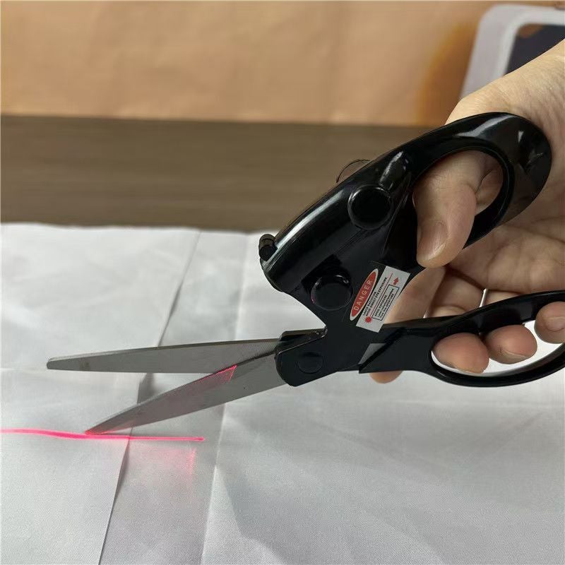 Infrared Scissors Multi-purpose Laser Positioning Scissors for Fabric Cutting - Image 3