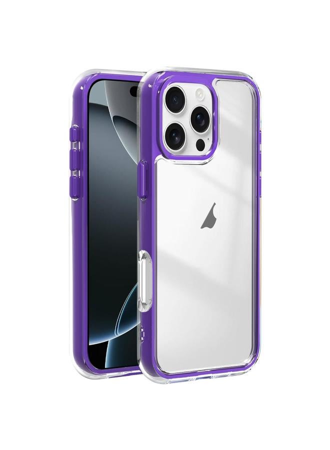 اس-توب جراب لهاتف iPhone 16 Pro مصنوع من مادة TPU الهجينة المصنوعة من الأكريليك 3 في 1 مع وسادة هوائية ومضاد للصدمات - Image 1