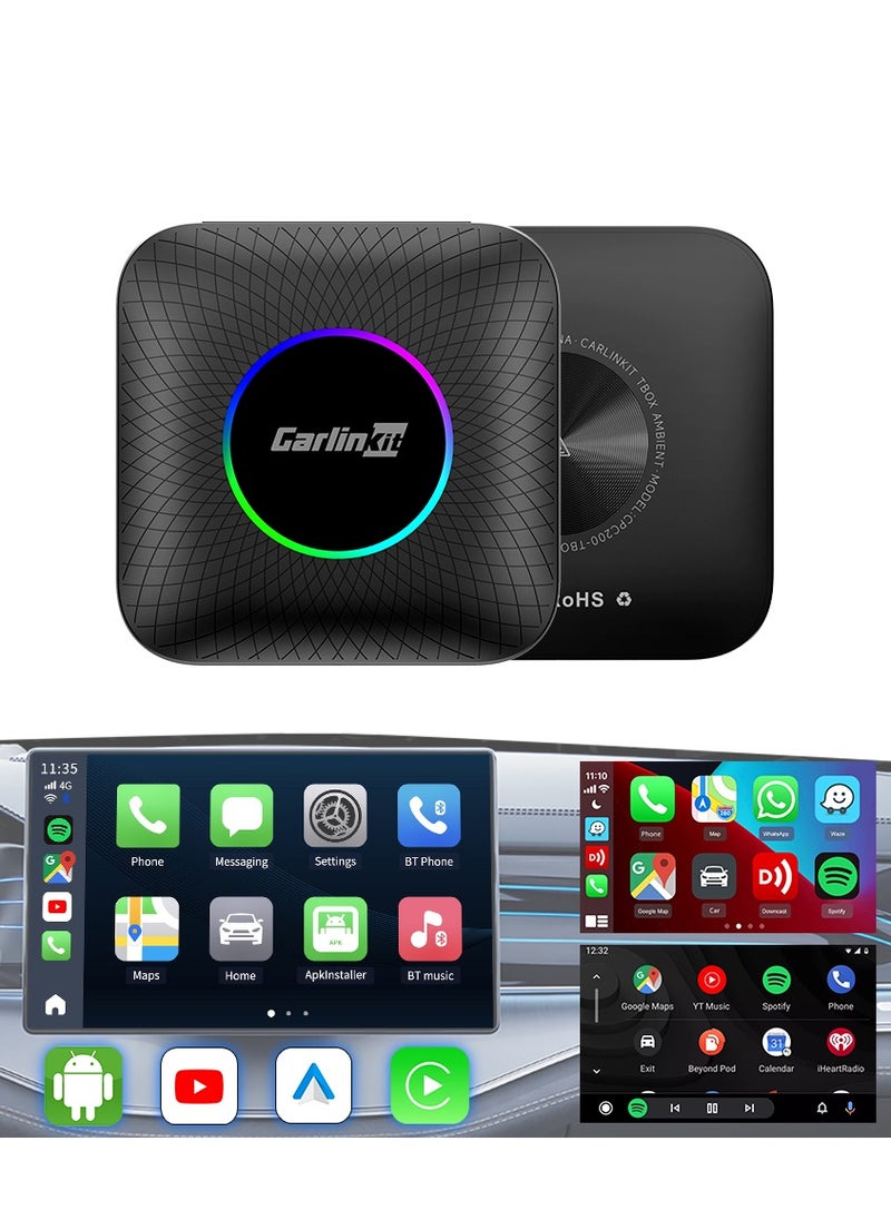 Carlinkit - Carlinkit LED – (8GB RAM + 128GB) Smart Android 13 Car Multimedia Box  with Ambient Light 2025 - Image 1