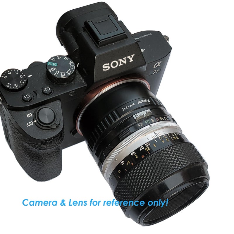 Fotasy Manual F Mount Lens to E-Mount Adapter, NK E Mount Adapter, Compatible with Nikon F Lens Sony a7 a7R a7s II III IV a9 a7c Alpha 1 a6600 a6500 a6400 a6300 a6100 a6000 a5100 a5000 a3500 ZV-E10 - Image 5