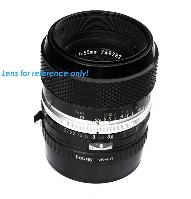 Fotasy Manual F Mount Lens to E-Mount Adapter, NK E Mount Adapter, Compatible with Nikon F Lens Sony a7 a7R a7s II III IV a9 a7c Alpha 1 a6600 a6500 a6400 a6300 a6100 a6000 a5100 a5000 a3500 ZV-E10 - Image 4
