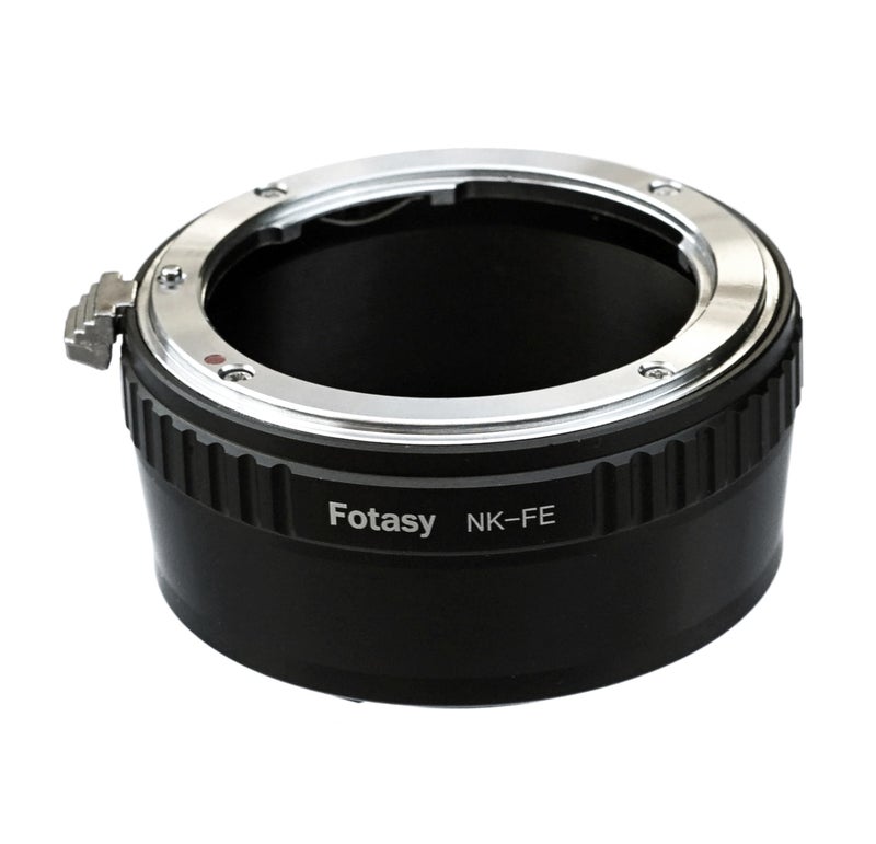 Fotasy Manual F Mount Lens to E-Mount Adapter, NK E Mount Adapter, Compatible with Nikon F Lens Sony a7 a7R a7s II III IV a9 a7c Alpha 1 a6600 a6500 a6400 a6300 a6100 a6000 a5100 a5000 a3500 ZV-E10 - Image 1