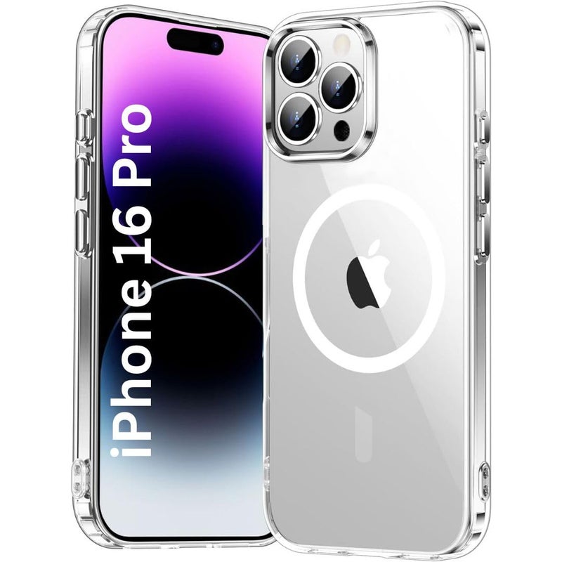 ShieldTech Back Case Cover for Apple iPhone 16 Pro | Mag-Safe Compatible | Transparent Mobile Phone Case Cover for Apple i Phone 16Pro | i Phone 16 Pro TPU Transparent Back Cover Case - Image 1