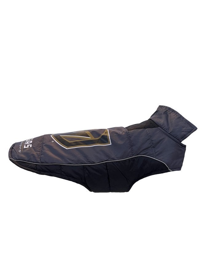 Pets First Pets First NHL Las Vegas Golden Knights Puffer Vest for Dogs & Cats, Size Small.Warm, Cozy, and Waterproof Dog Coat, for Small and Large Dogs/Cats. Best NHL Licensed PET Warming Sports Jacket - Image 1