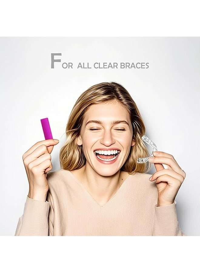 HAVEN 12Pcs Orthodontic Aligner Chewies for Aligner Chompers Aligner Trays Seaters, Compatible with Invisalign Braces - Purple  - Image 4