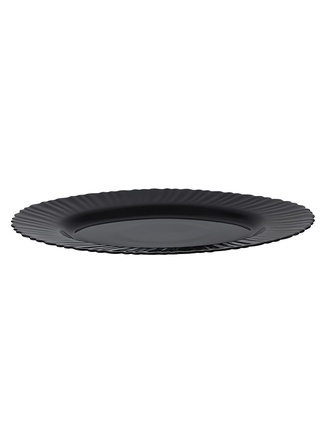 رويال فورد طبق Oval من Royalford 13" من مجموعة Black-Wave، لون أنيق مثالي لتقديم الأرز، المعكرونة، السلطة، أدوات مائدة خفيفة الوزن، آمنة في غسالة الصحون والميكروويف - Image 3