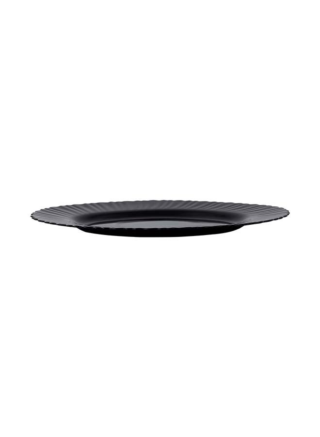 رويال فورد طبق Oval من Royalford 13" من مجموعة Black-Wave، لون أنيق مثالي لتقديم الأرز، المعكرونة، السلطة، أدوات مائدة خفيفة الوزن، آمنة في غسالة الصحون والميكروويف - Image 2