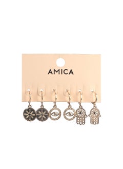 AMICA Set of 3 - Evil Eye Embellished Danglers  - Image 3
