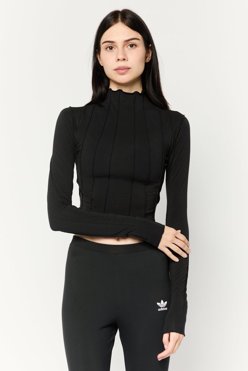 Reebok Women Sportswear FIt Long Sleeves Training Top, Black  - Image 1