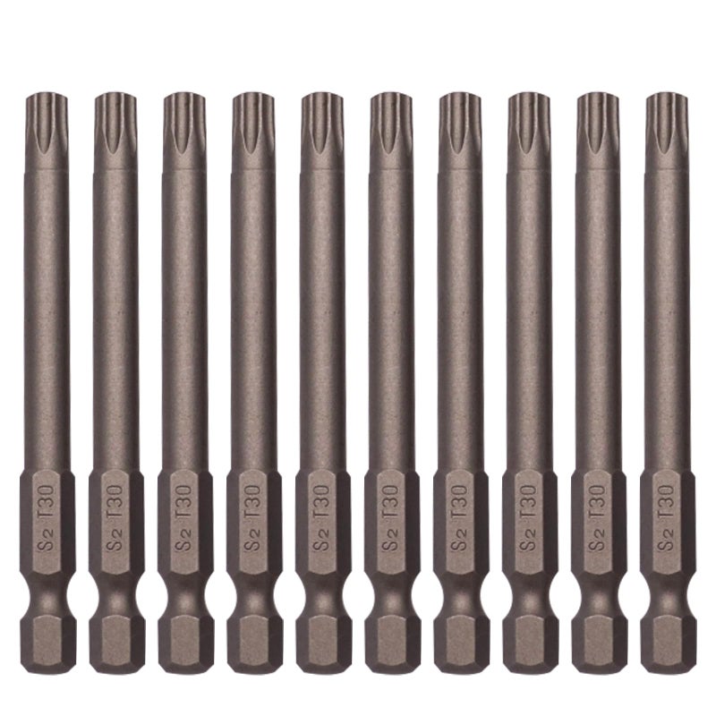 Sipery 10Pcs Torx Screwdriver Bit Sets Magnetic Security Torx Bit 1/4â€ Hex Shank Tamper Proof Star Screwdriver T30 S2 Steel 3 Inch