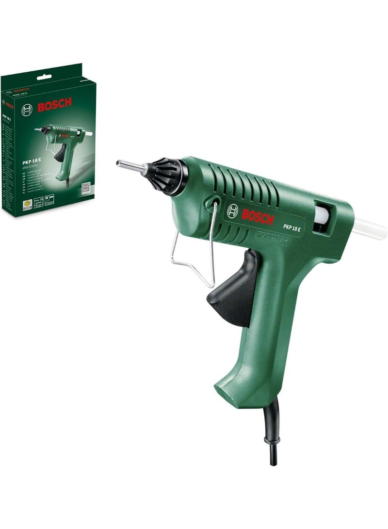 BOSCH Glue Gun PKP 18E, works on cardboard, glass, tiles, wood, stone, fabric, cork, plastic | Model: 0603264542 with 1 year warranty - Image 1