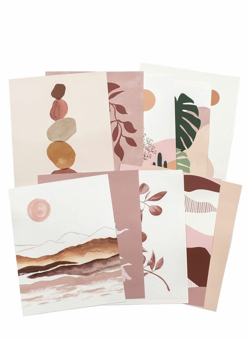 Excefore - Boho Wall Art Prints Southwestern Decor Set, Neutral Aesthetic Collage Kit, Travel Room Decorations for Living Bedroom Teen Girls - Image 1