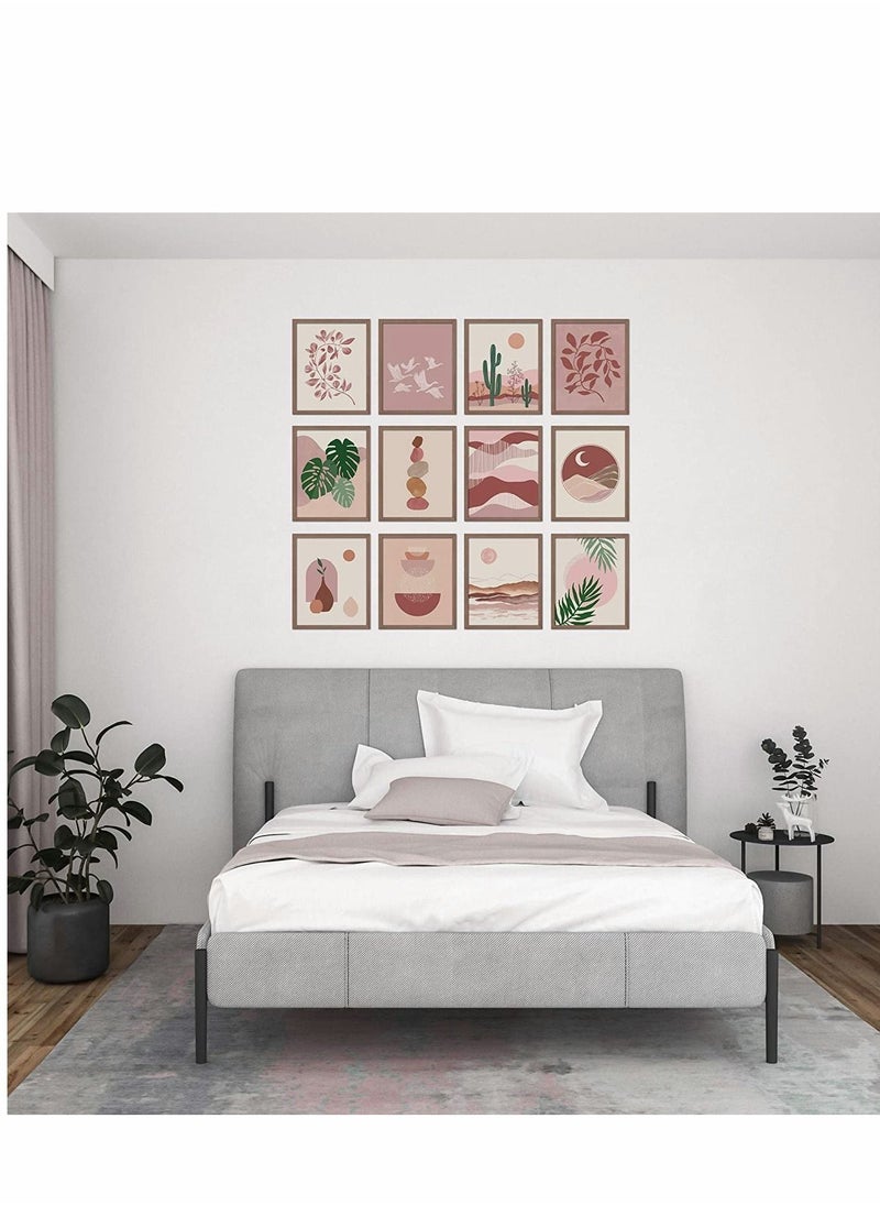 Excefore - Boho Wall Art Prints Southwestern Decor Set, Neutral Aesthetic Collage Kit, Travel Room Decorations for Living Bedroom Teen Girls - Image 1