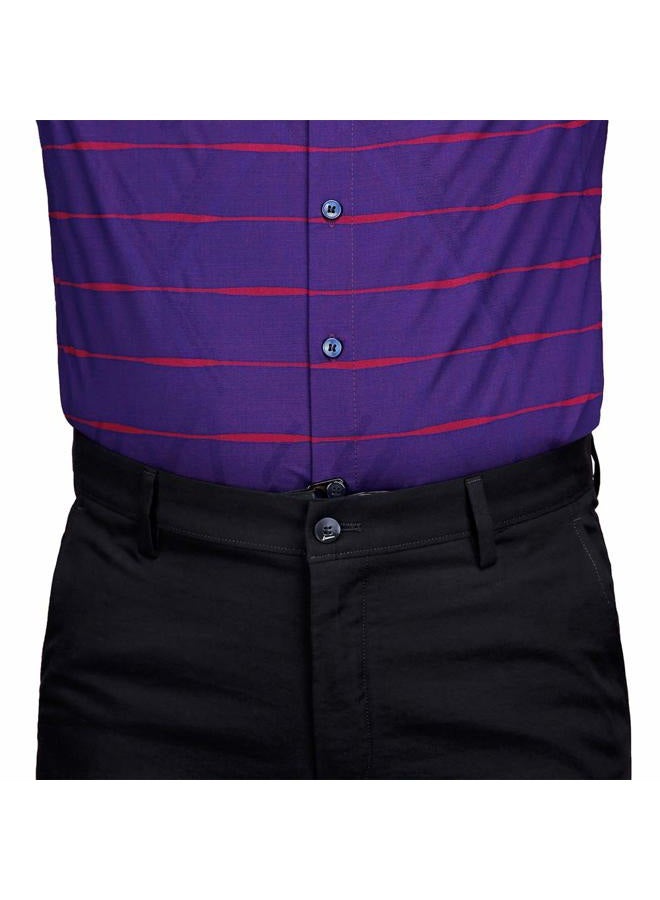 Kedofe Men Shirt Stays Shirt Lock Belt Adjustable Elastic Shirt Holder Keeps Shirt Tucked In For Police Military (Black) - Image 5