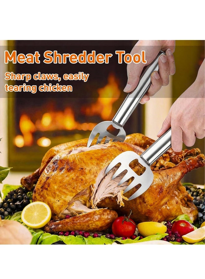 Stainless Steel Meat Shredder Claws Pulled Pork Chicken Shredding Kitchen Tools - Image 2