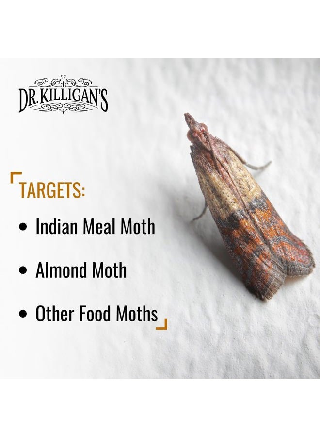 Dr. KILLIGAN'S Premium Double Potent Pantry Moth Traps with Pheromones Prime, Indian Meal Moth Traps for House, How to Get Rid of Moths in House (6 Count, Blue) - Image 4