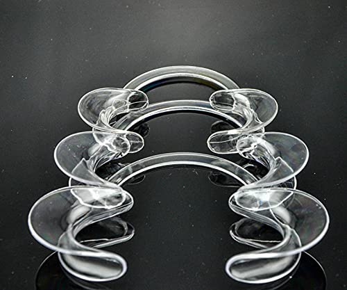 JOBEBE 15 pcs Speak Out Dental Cheek Retractor Watch Ya Mouth Game C Adult Kids Teeth Whitening Mouth Opener S M L Blue Clear -Large - Image 3