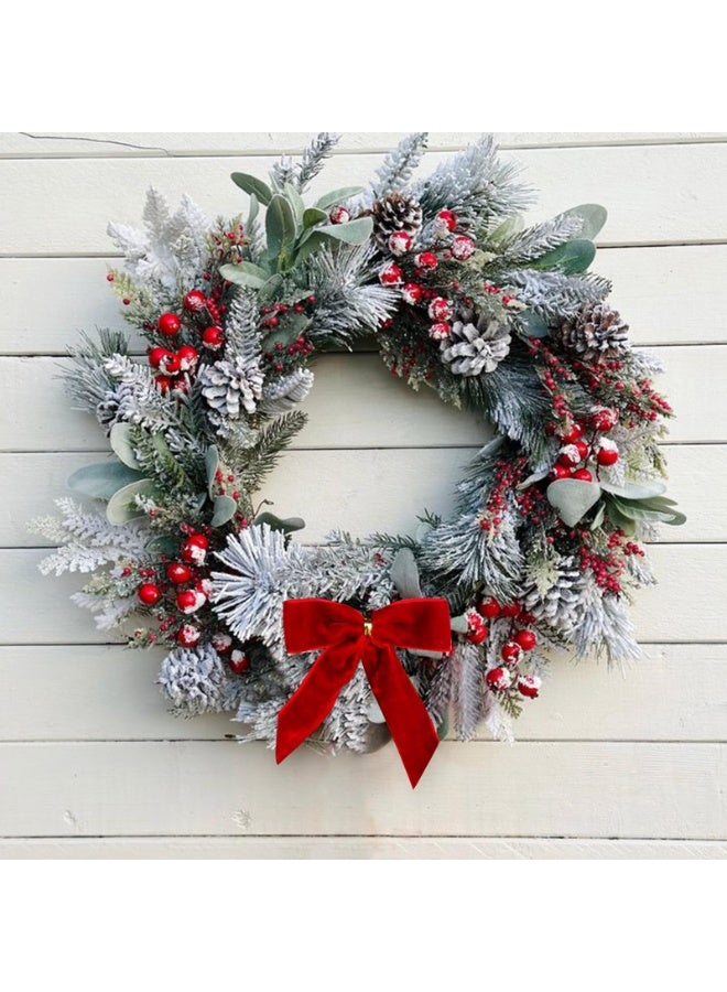 أوشيما 24 قطعة من رباطات عيد الميلاد الحمراء، زخرفة شجرة عيد الميلاد يدوية، رباطات تعليق شجرة عيد الميلاد، رباط مُلَوّن بأسلوب عتيقة كهدية لزينة شجرة عيد الميلاد، زينة منزلية للحفلات الزفاف والمنزل الداخلي - Image 3