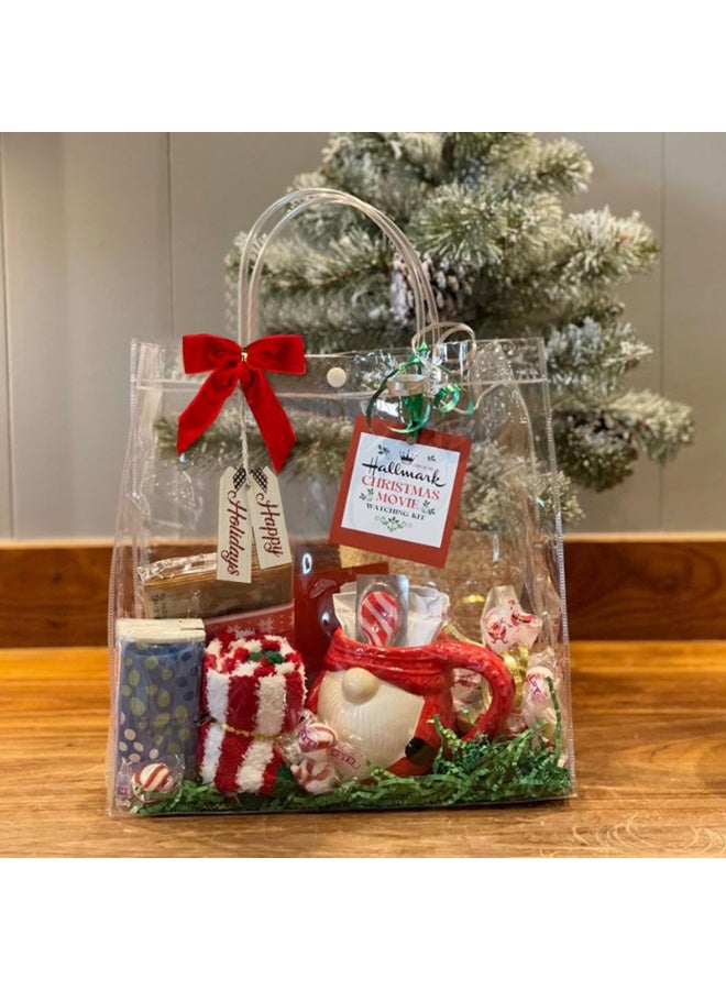 أوشيما 24 قطعة من رباطات عيد الميلاد الحمراء، زخرفة شجرة عيد الميلاد يدوية، رباطات تعليق شجرة عيد الميلاد، رباط مُلَوّن بأسلوب عتيقة كهدية لزينة شجرة عيد الميلاد، زينة منزلية للحفلات الزفاف والمنزل الداخلي - Image 4