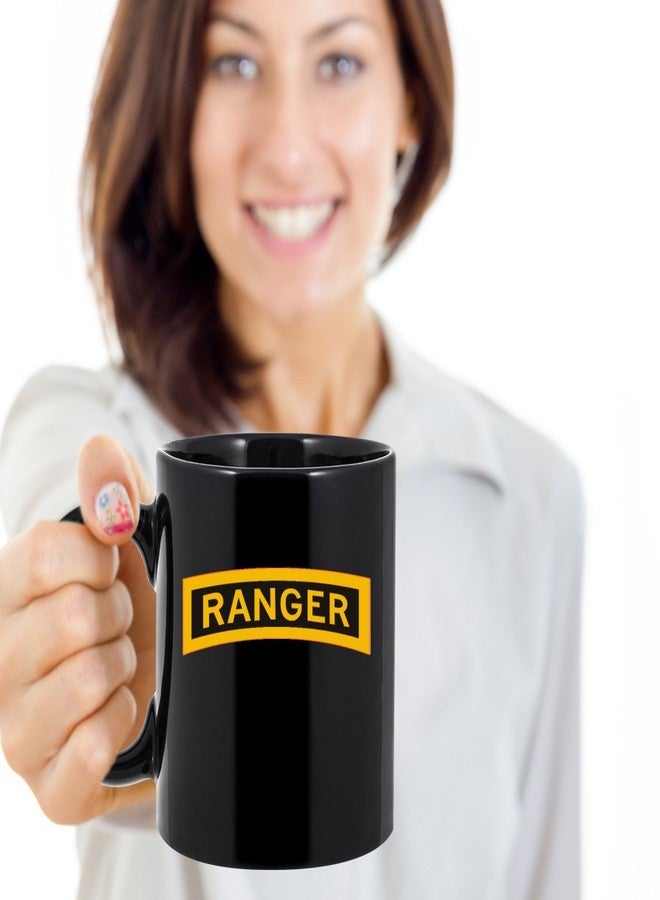 Custom Army Ranger Coffee Mug - Ranger Tab - Black/White/11oz/15oz - Image 5