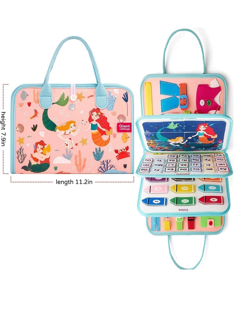 سجن سفما الأطفال مشغول المجلس ألعاب مونتيسوري 1 2 3 4 سنوات من العمر ، المجلس الحسية الأنشطة التعليمية تعلم المهارات الحركية الدقيقة - طائرة ألعاب السفر ، الفتيان والفتيات الهدايا - Image 2