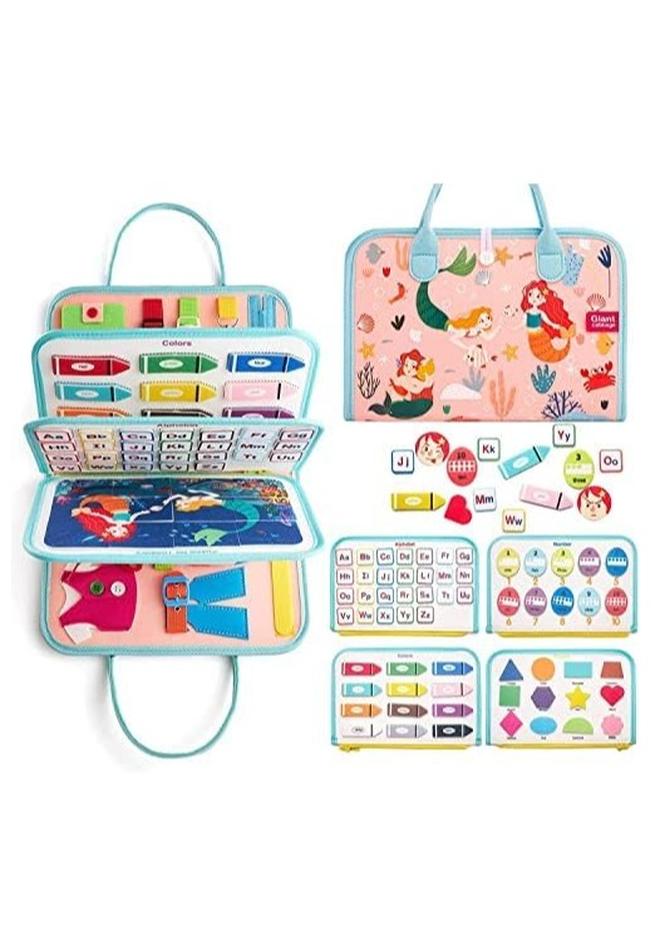 سجن سفما الأطفال مشغول المجلس ألعاب مونتيسوري 1 2 3 4 سنوات من العمر ، المجلس الحسية الأنشطة التعليمية تعلم المهارات الحركية الدقيقة - طائرة ألعاب السفر ، الفتيان والفتيات الهدايا - Image 1