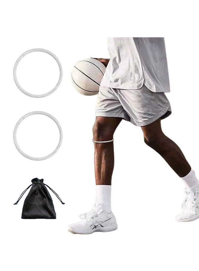 Patella Knee Pads, Thin Patella Strap Basketball Knee Strap, Strap Rubber Band Knee Brace,Elastic Fixed Protective Strap for Working Out Basketball Running(2PCS Gray) - Image 1