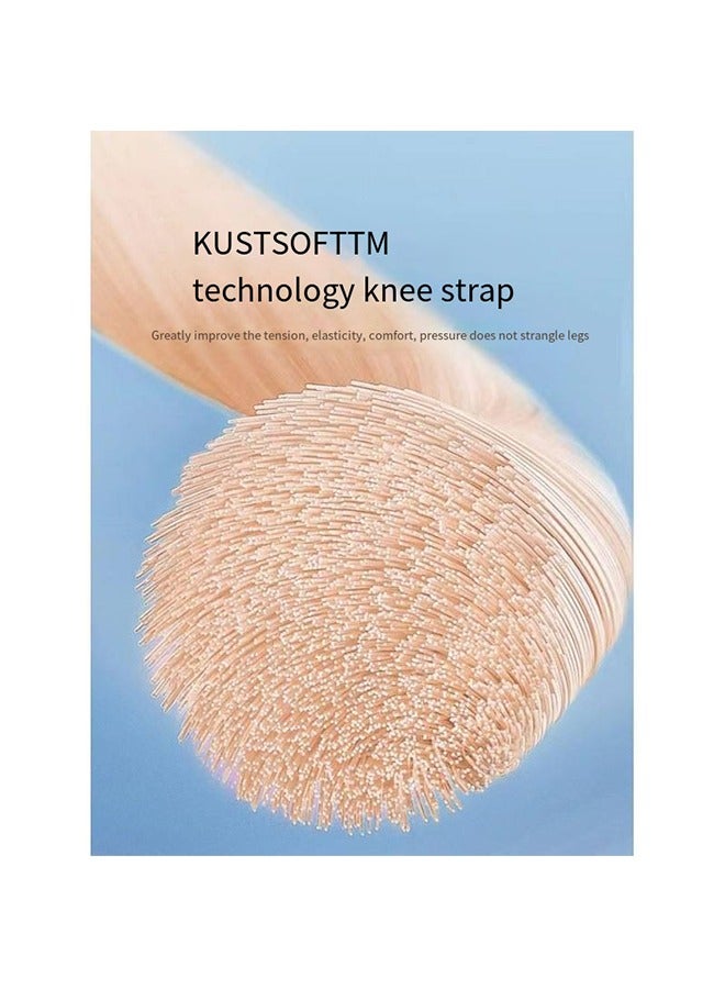 Patella Knee Pads, Thin Patella Strap Basketball Knee Strap, Strap Rubber Band Knee Brace,Elastic Fixed Protective Strap for Working Out Basketball Running(2PCS Gray) - Image 5