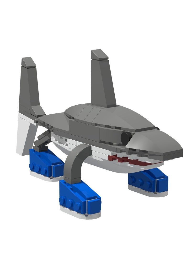 general AI Shanhaijing Tralalero Tralala Running Shoes Shark Block Model Handmade Toys, Start a Fantasy Puzzle Journey, Suitable for Collection - Image 2