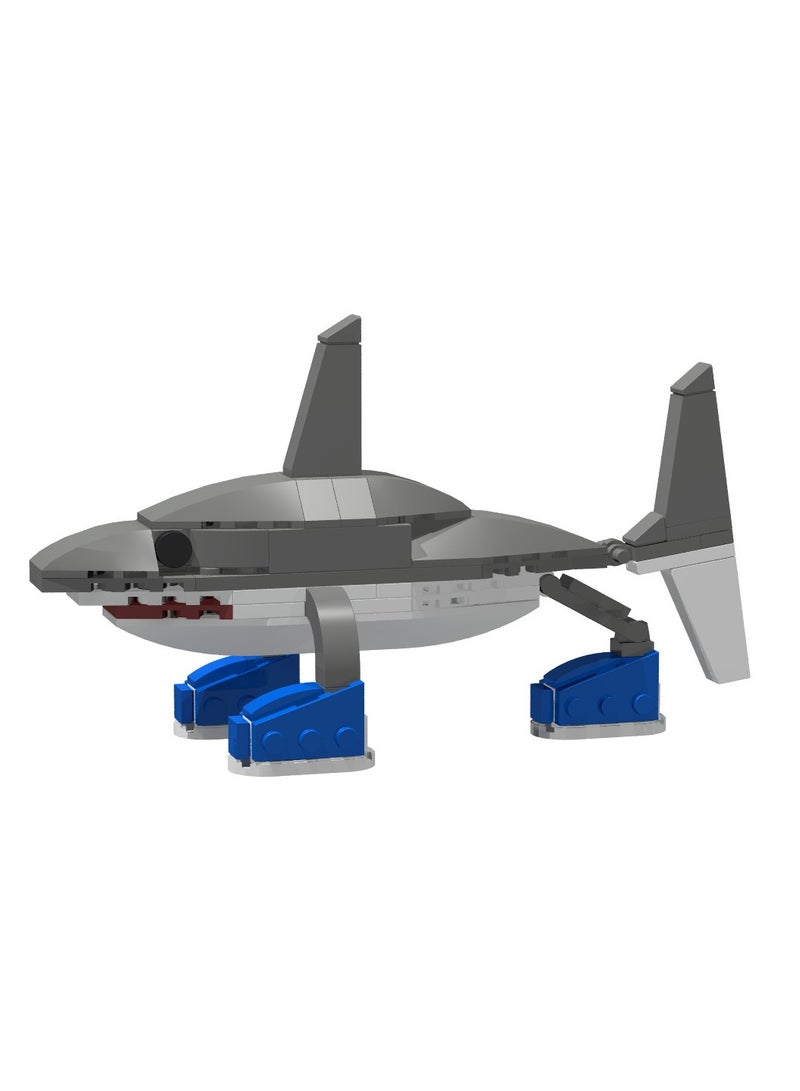 general AI Shanhaijing Tralalero Tralala Running Shoes Shark Block Model Handmade Toys, Start a Fantasy Puzzle Journey, Suitable for Collection - Image 4