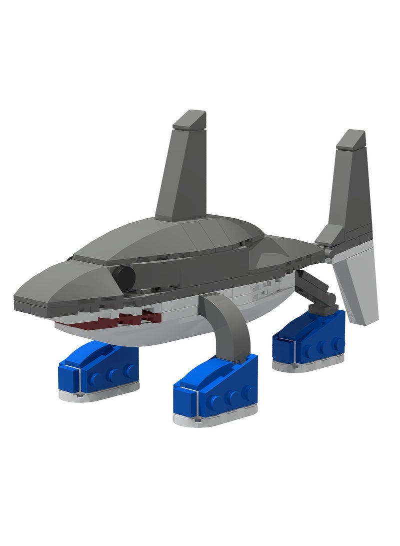 general AI Shanhaijing Tralalero Tralala Running Shoes Shark Block Model Handmade Toys, Start a Fantasy Puzzle Journey, Suitable for Collection - Image 3