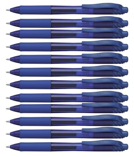 Pentel 798182 EnerGel-X RollerGel Retractable Gel Pens Bold Point Blue Ink - Image 1