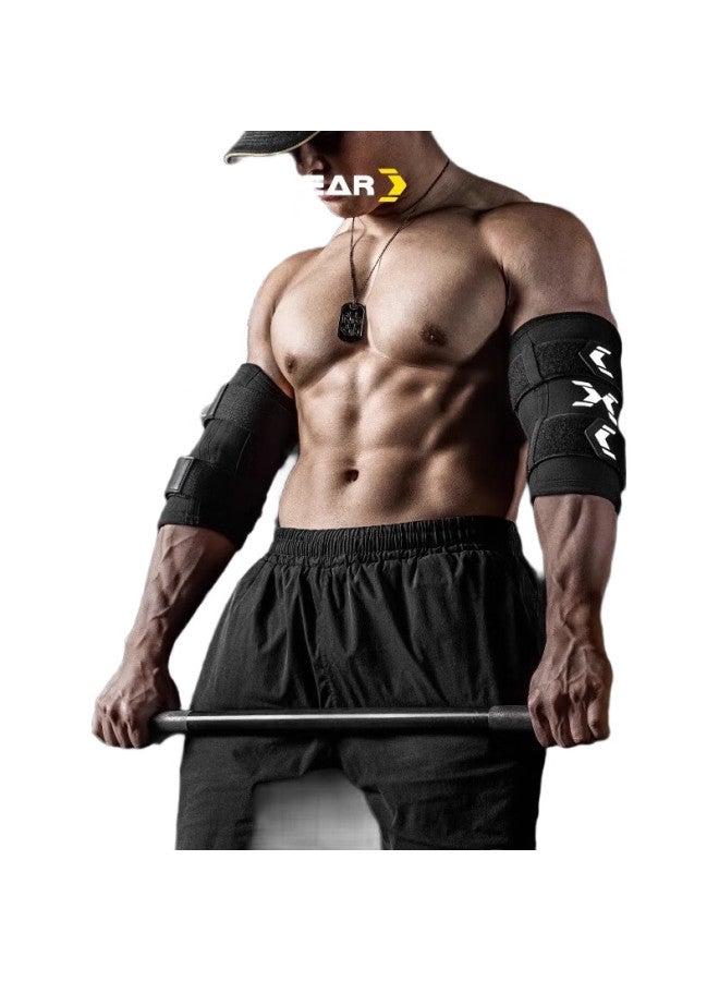 FITTERGEAR حماية الكوع الرياضية للرجال، كم ضغط لرفع الأثقال، دعامة احترافية لدعم المفاصل في تدريب القوة - Image 1