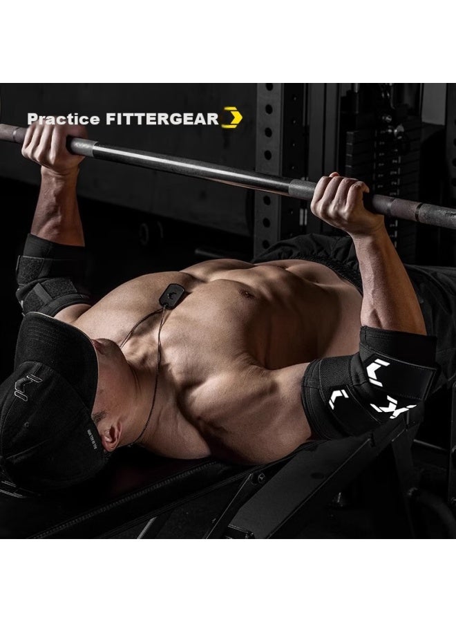 Fittergear واقي كوع اللياقة البدنية للرجال، غلاف ضغط رفع الأثقال، دعم مشترك محترف لتدريب القوة - Image 3