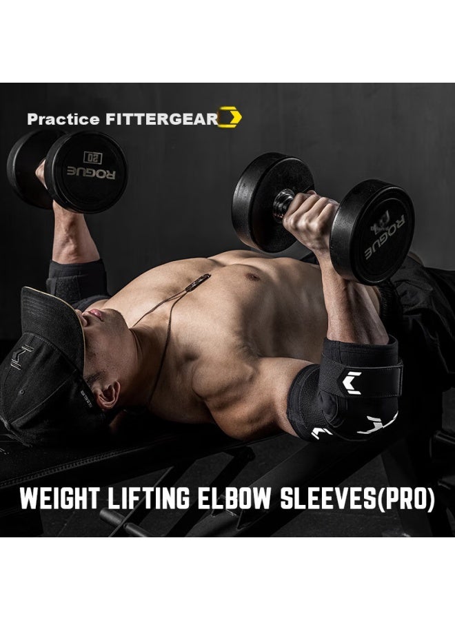 Fittergear واقي كوع اللياقة البدنية للرجال، غلاف ضغط رفع الأثقال، دعم مشترك محترف لتدريب القوة - Image 1