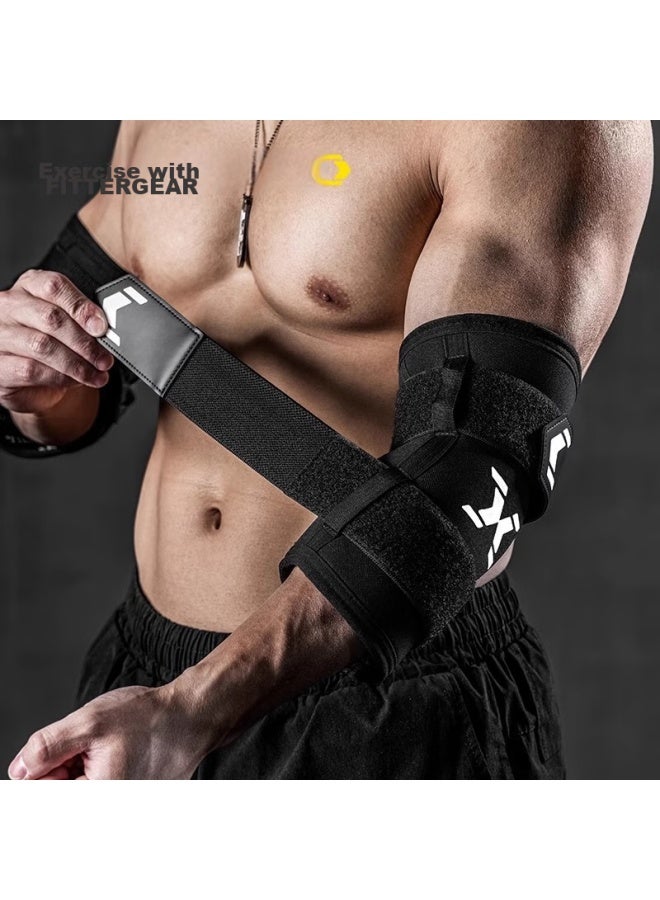 Fittergear واقي كوع اللياقة البدنية للرجال، غلاف ضغط رفع الأثقال، دعم مشترك محترف لتدريب القوة - Image 2